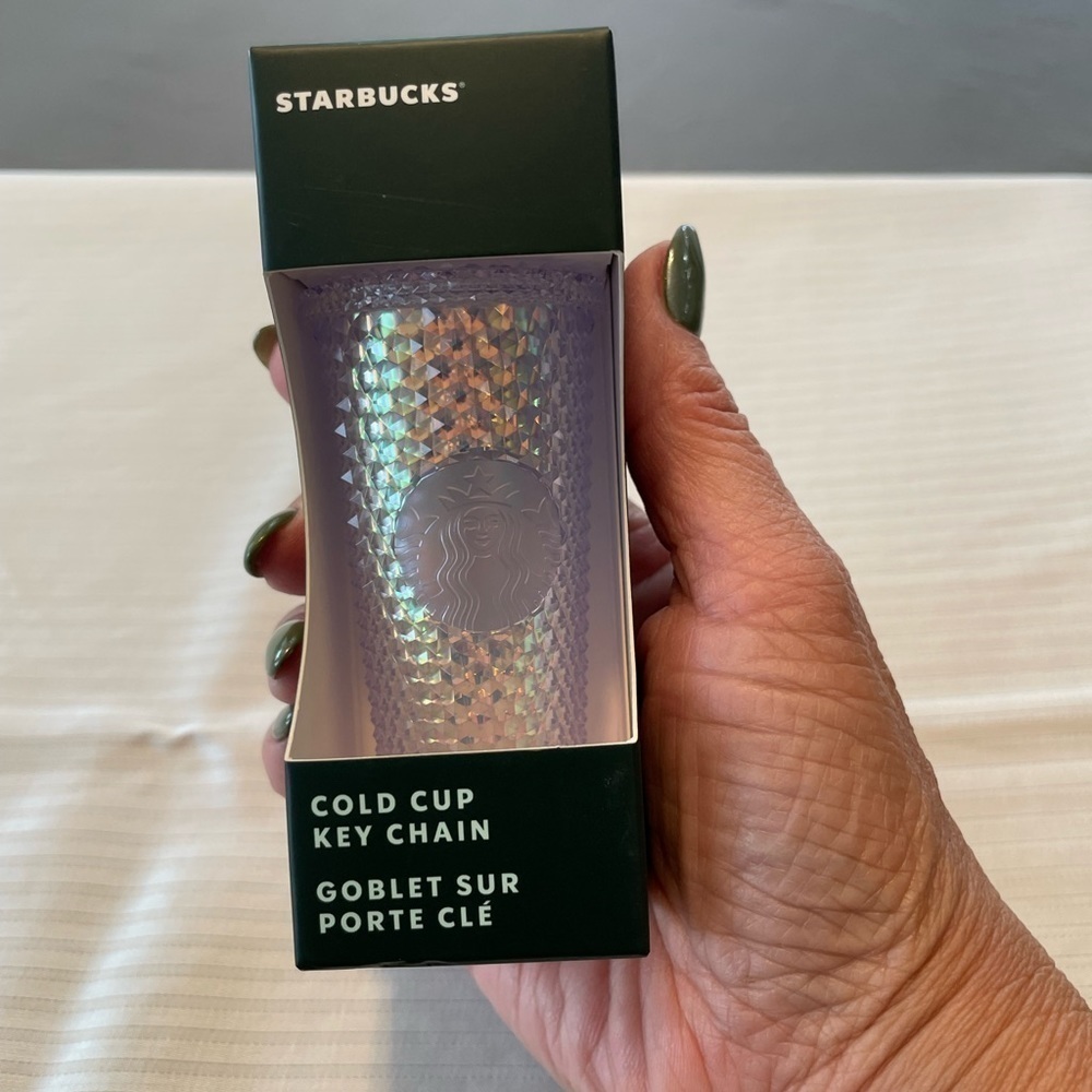 Starbucks Unicorn Bling Studded Cold Cup Tumbler Keychain Ornament. 2023. NWT.